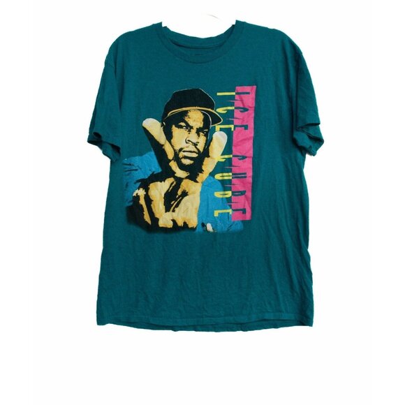 Ice Cube Mens Dark Green T-Shirt Short Sleeve Round Neck Graphic Print L - Picture 1 of 8